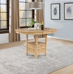 Home & Sleep Outlet - Lavon Oval 60-inch Counter Height Extension Dining Table Light Oak
