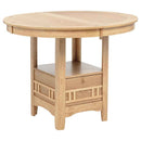 Lavon Oval 60-inch Counter Height Extension Dining Table Light Oak