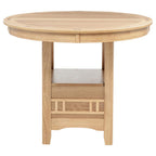 Home & Sleep Outlet - Lavon Oval 60-inch Counter Height Extension Dining Table Light Oak