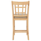 Home & Sleep Outlet - Lavon Wood Counter Height Dining Chair Linen and Light Oak (Set of 2)