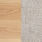 Home & Sleep Outlet - Lavon Wood Counter Height Dining Chair Linen and Light Oak (Set of 2)