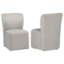 Jaelynn Upholstered Parsons Dining Side Chair Beige (Set of 2)