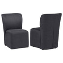 Jaelynn Upholstered Parsons Dining Side Chair Charcoal (Set of 2)