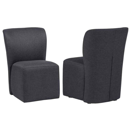 Jaelynn Upholstered Parsons Dining Side Chair Charcoal (Set of 2)