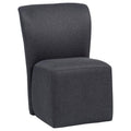Home & Sleep Outlet - Jaelynn Upholstered Parsons Dining Side Chair Charcoal (Set of 2)
