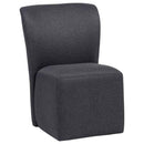 Jaelynn Upholstered Parsons Dining Side Chair Charcoal (Set of 2)