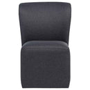Jaelynn Upholstered Parsons Dining Side Chair Charcoal (Set of 2)