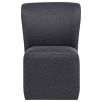 Jaelynn Upholstered Parsons Dining Side Chair Charcoal (Set of 2)