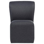 Home & Sleep Outlet - Jaelynn Upholstered Parsons Dining Side Chair Charcoal (Set of 2)