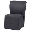 Jaelynn Upholstered Parsons Dining Side Chair Charcoal (Set of 2)