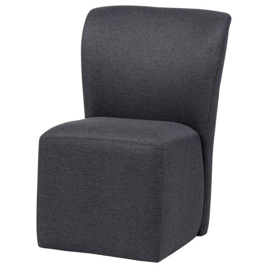 Jaelynn Upholstered Parsons Dining Side Chair Charcoal (Set of 2)