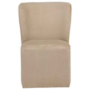 Jaelynn Upholstered Parsons Dining Side Chair Tan (Set of 2)