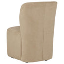 Jaelynn Upholstered Parsons Dining Side Chair Tan (Set of 2)
