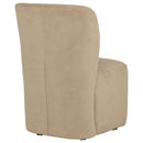Jaelynn Upholstered Parsons Dining Side Chair Tan (Set of 2)