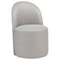 Home & Sleep Outlet - Aubrey Upholstered Barrel Dining Side Chair Beige (Set of 2)