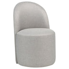 Home & Sleep Outlet - Aubrey Upholstered Barrel Dining Side Chair Beige (Set of 2)