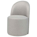 Aubrey Upholstered Barrel Dining Side Chair Beige (Set of 2)