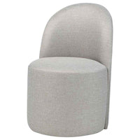 Aubrey Upholstered Barrel Dining Side Chair Beige (Set of 2)