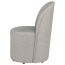Aubrey Upholstered Barrel Dining Side Chair Beige (Set of 2)