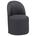 Home & Sleep Outlet - Aubrey Upholstered Barrel Dining Side Chair Charcoal (Set of 2)
