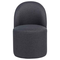 Aubrey Upholstered Barrel Dining Side Chair Charcoal (Set of 2)