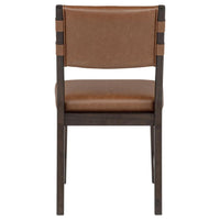 Tegan Faux Leather Upholstered Dining Side Chair Cognac (Set of 2)