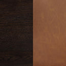 Tegan Faux Leather Upholstered Counter Height Chair Cognac (Set of 2)