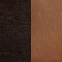 Tegan Faux Leather Upholstered Counter Height Chair Cognac (Set of 2)