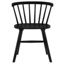 Jeffries Windsor Wood Dining Side Chair Black (Set of 2)
