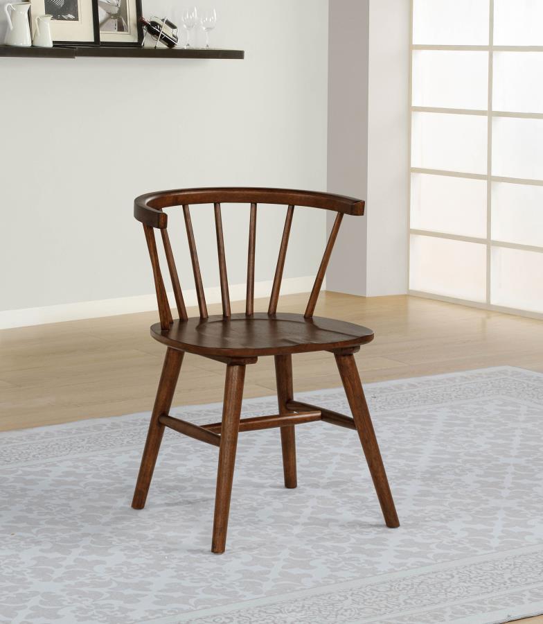 Home & Sleep Outlet - Jeffries Windsor Wood Dining Side Chair Walnut (Set of 2)