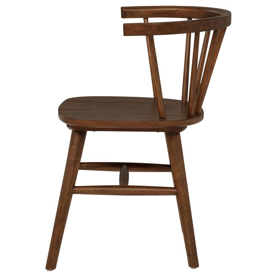 Home & Sleep Outlet - Jeffries Windsor Wood Dining Side Chair Walnut (Set of 2)