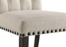 Alana Upholstered Dining Side Chair Beige Smokey Black (Set of 2)