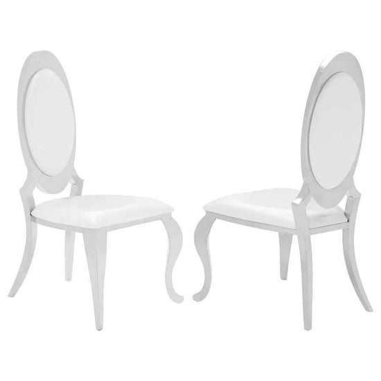 Antoine Upholstered Dining Chair Cream White (Set of 2)
