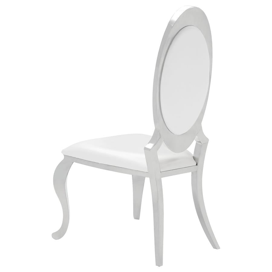 Antoine Upholstered Dining Chair Cream White (Set of 2)