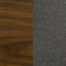 Alfredo Dining Side Chair Grey and Natural Walnut (Set of 2)