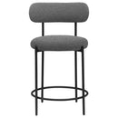 Viola Boucle Upholstered Counter Chair Grey (Set of 2)