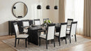 Brookmead 100-inch Extension Leaf Dining Table Black