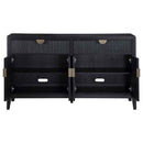 Brookmead 4-door Sideboard Buffet Storage Cabinet Black