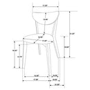 Elowen 5-piece Round Solid Wood Dining Set Light Walnut