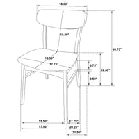 Dortch 5-piece Oval Solid Wood Dining Set Walnut