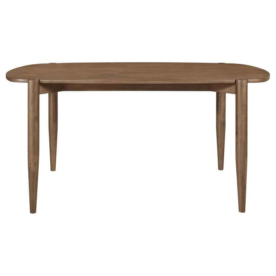 Dortch Oval 63-inch Solid Wood Dining Table Walnut