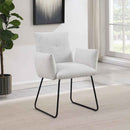 Ackland Upholstered Dining Arm Chair Light Grey (Set of 2)