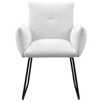 Ackland Upholstered Dining Arm Chair Light Grey (Set of 2)