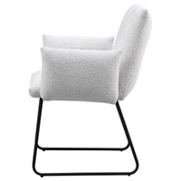 Ackland Upholstered Dining Arm Chair Light Grey (Set of 2)