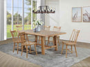 Middleton 7-piece Extension Leaf Dining Set Natural Brown