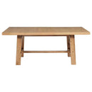 Middleton 7-piece Extension Leaf Dining Set Brown and Beige