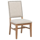 Middleton 7-piece Extension Leaf Dining Set Brown and Beige
