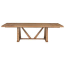 Middleton 10-piece Extension Leaf Dining Set Natural Brown and Black