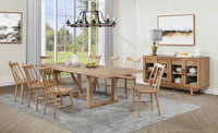 Middleton 10-piece Extension Leaf Dining Set Natural Brown