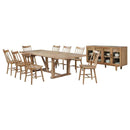 Middleton 10-piece Extension Leaf Dining Set Natural Brown
